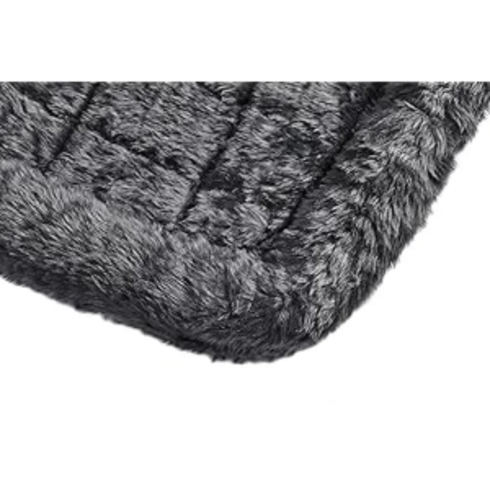 Midwest Quiet Time Bolster Gray Dog Bed, 18